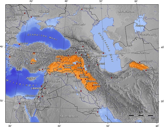 Stämme der kurdischen Geographie