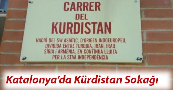 Katalonya'da Kürdistan Sokağı