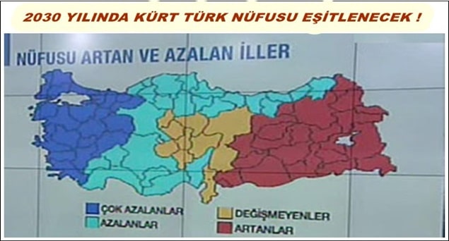 Erdoğan'ın Kürt Nüfusu Korkusu "Kürt-Türk Nüfusu 2030'da Eşitlenecek"