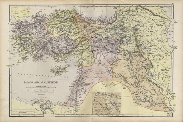 kurdistan alte karte