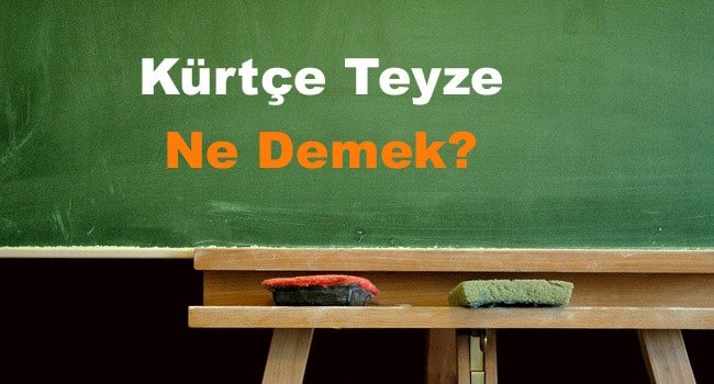 Kürtçe Teyze Ne Demek?