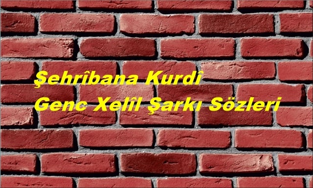 Şehrîbana Kurdî Genc Xelîl Şarkı Sözleri ve Türkçe Anlamı