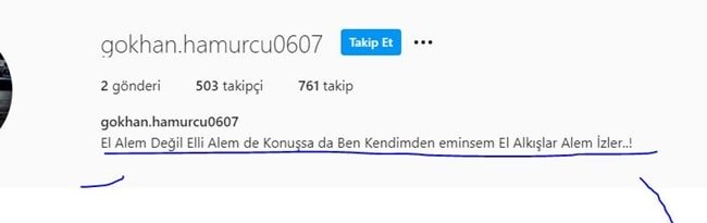 Gokhan Hamurcu instagram account