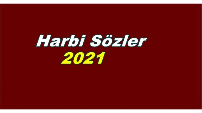 Harbi Sözler 2021